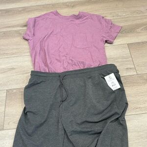 Large shirt men’s left pocket goodfellow 
Pants XL zippered back pocket tags on